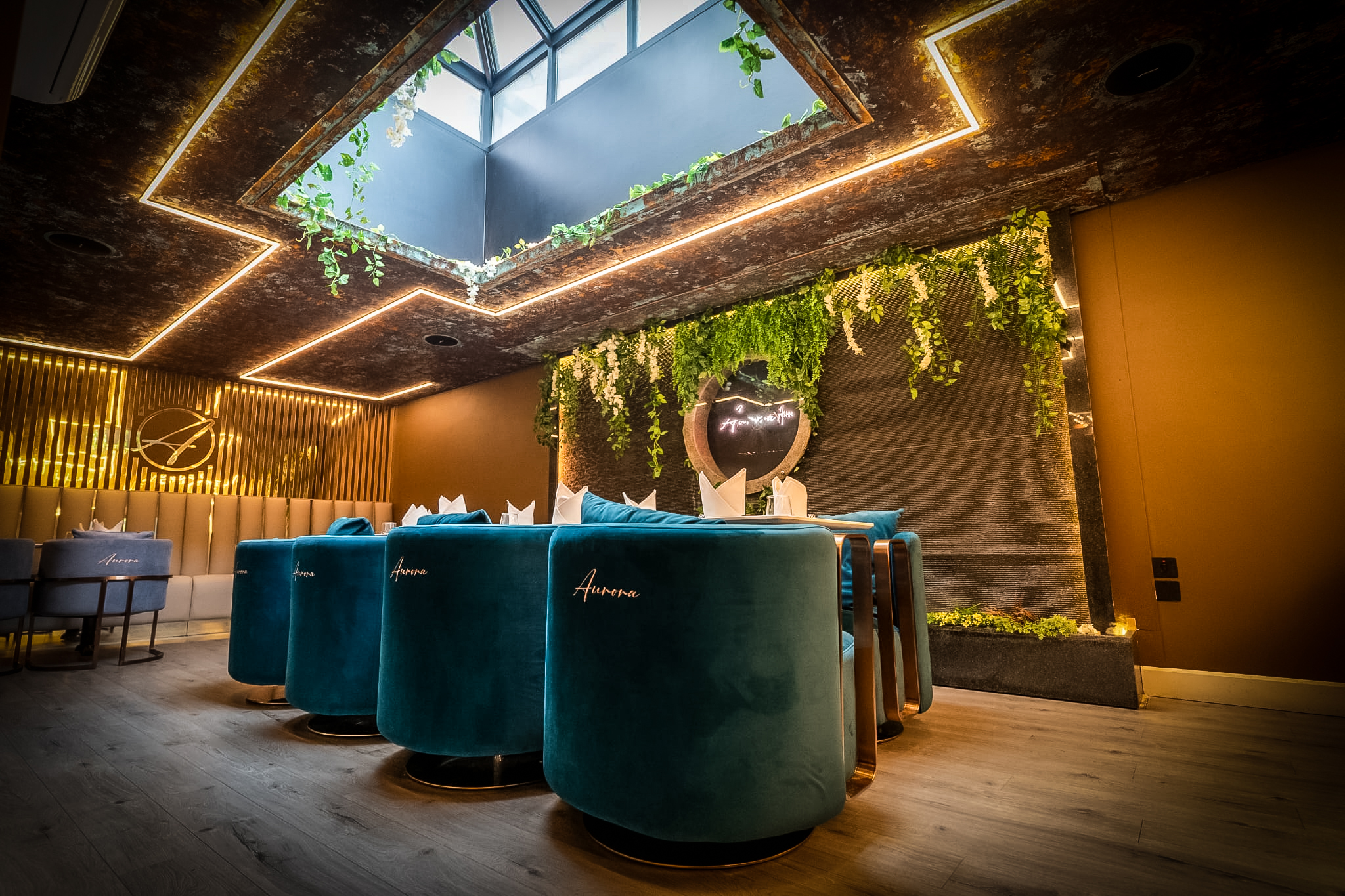 The private dining lounge at Aurora's Experience